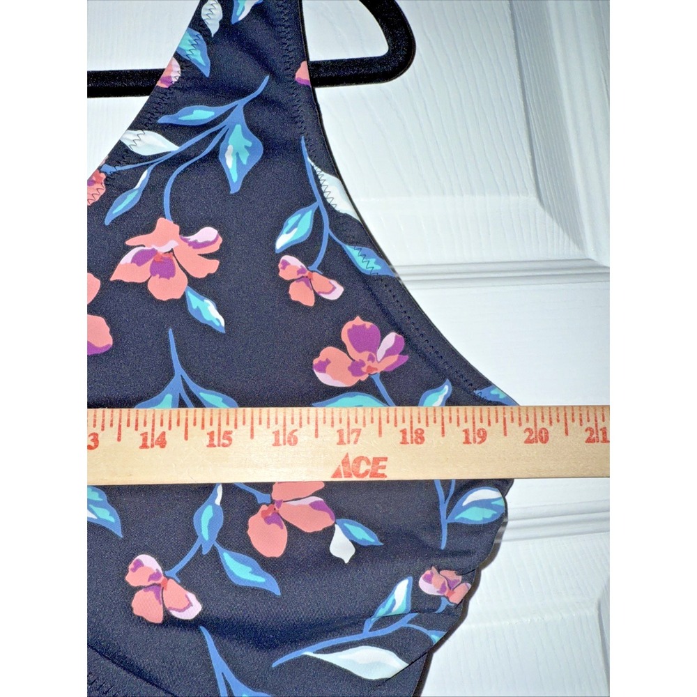 Lands' End Floral One Piece Swimsuit Size 20W‎ Plus Size V-Neck Tummy Control - Picture 4 of 12